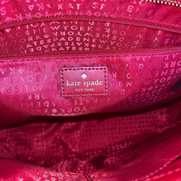 Kate Spade New York Red Leather Tote Bag BNWOT Structured Work Tote - Picture 11 of 16